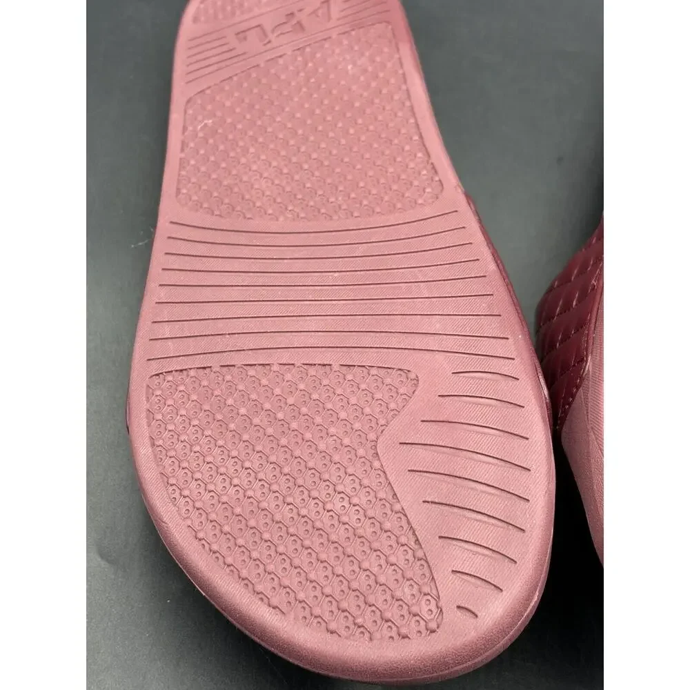 APL Lusso Quilted Leather Slide Sandal Men's Sz 13 Crimson